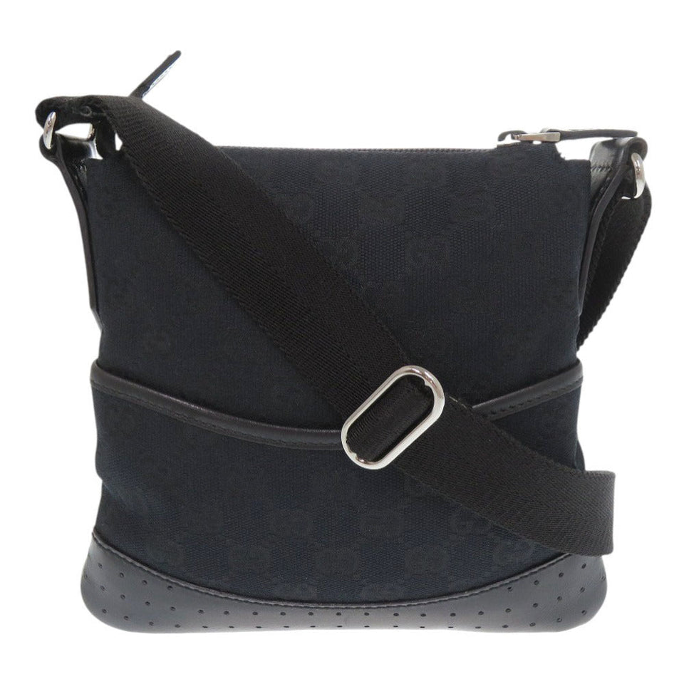 Gucci Shoulder Bag 147671 GG canvas, leather black
