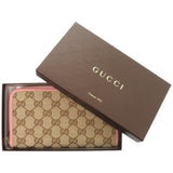 Gucci Long Wallet Purse 363423 GG Supreme Canvas beige