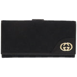 Gucci Long Wallet Purse 181593 GG canvas black Interlocking G