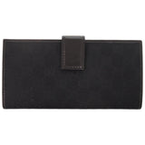 Gucci Long Wallet Purse 181593 GG canvas black Interlocking G