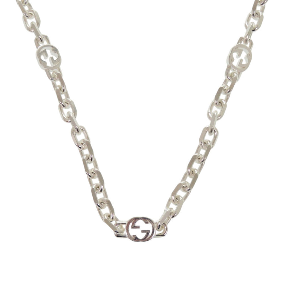 Gucci Necklace Silver925 Silver Interlocking G