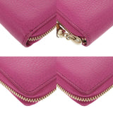 Gucci Long Wallet Purse 307984 leather Magenta Bamboo