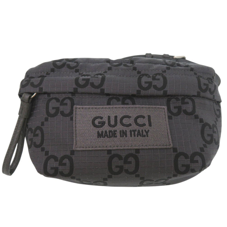 Gucci Sling bag 767934 polyester Dark gray