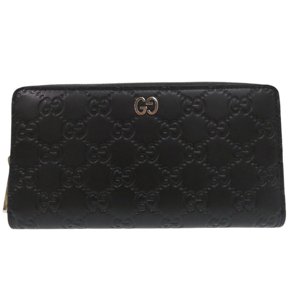 Gucci Long Wallet Purse 473928 525040 leather black
