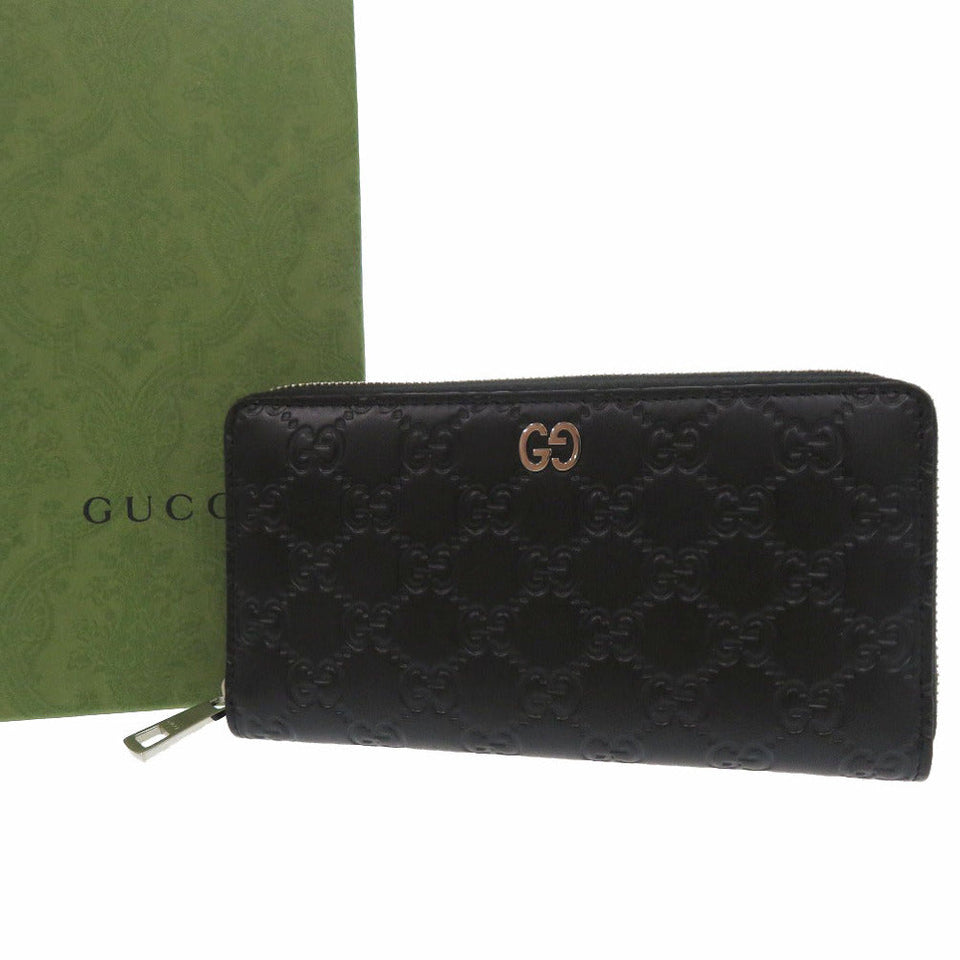 Gucci Long Wallet Purse 473928 525040 leather black