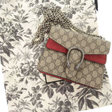 Gucci Shoulder Bag 421970 GG Supreme, suede beige Dionysus