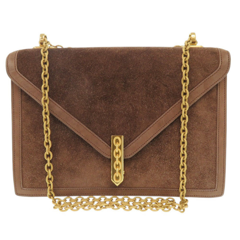 Hermes Shoulder Bag Doblis Brown Alcazar Women