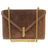 Hermes Shoulder Bag Doblis Brown Alcazar Women