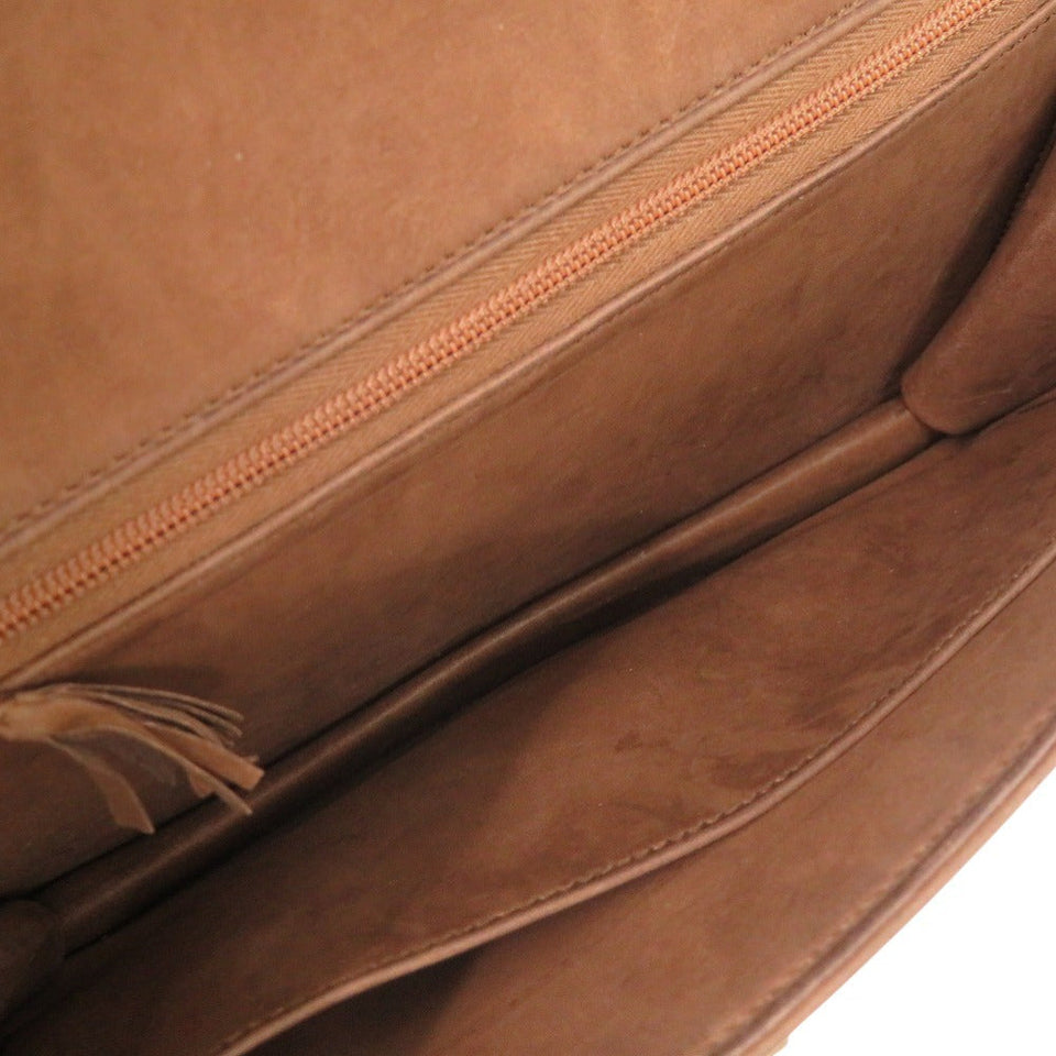 Hermes Shoulder Bag Doblis Brown Alcazar Women