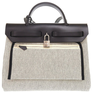 Hermes Handbag Toile H, Vash Hunter Blue indigo Herbag Zip 31 PM Pegasus Pop Women