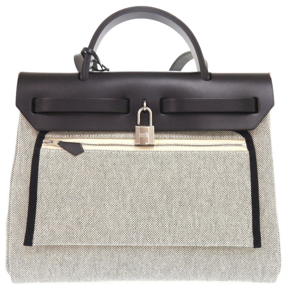 Hermes Handbag Toile H, Vash Hunter Blue indigo Herbag Zip 31 PM Pegasus Pop Women