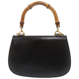 Gucci Handbag 000 46 0188 leather black 2WAY Bamboo Women