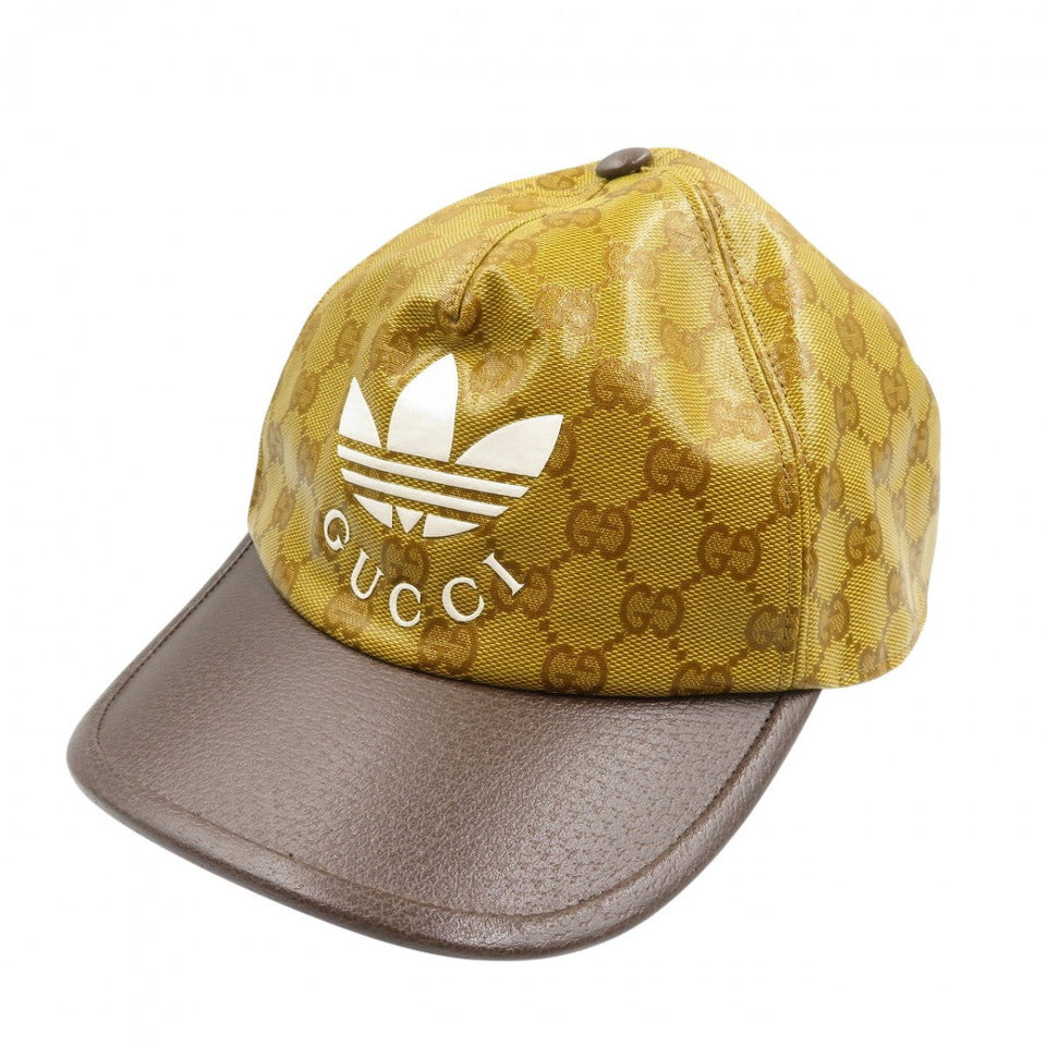 Gucci Other hats 696475 Nylon, Leather Brown Guccixadidas unisex(Unisex) M 58cm
