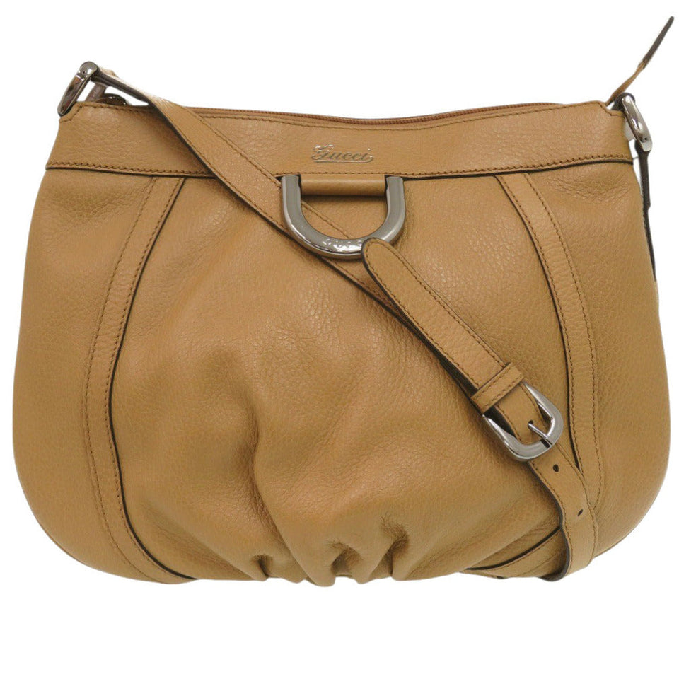 Gucci Shoulder Bag 265691 leather Camel Abbey Women