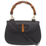 Gucci Handbag 000 1364 0633 leather black 2WAY Bamboo Women