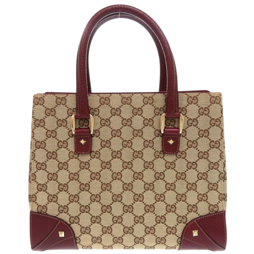 Gucci Handbag 120895 GG canvas, leather beige Women