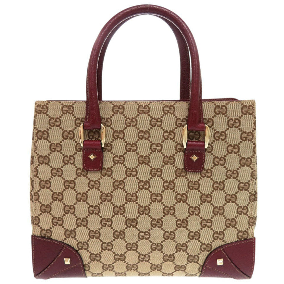 Gucci Handbag 120895 GG canvas, leather beige Women