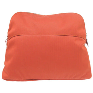 Hermes Pouch cotton Orange brown Multi-Case Cosmetics Pouch Bored pouch Women