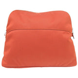 Hermes Pouch cotton Orange brown Multi-Case Cosmetics Pouch Bored pouch Women