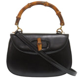 Gucci Handbag 000 2046 0188 leather black 2WAY Bamboo Women