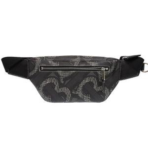 Burberry Waist bag PVC black Sling bag one belt TB monogram mens