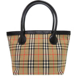 Burberry Tote Bag canvas multicolor Mini Handbag Mini Tote Shadow Horse Shadow Nova Check Women