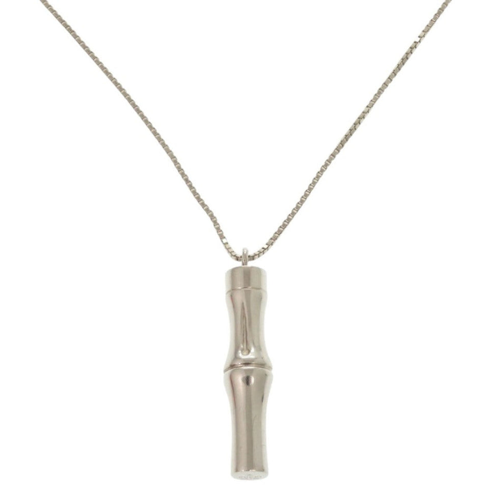 Gucci Necklace Silver925 Silver Bamboo Long Necklace Women