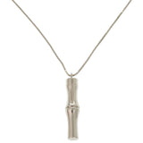 Gucci Necklace Silver925 Silver Bamboo Long Necklace Women