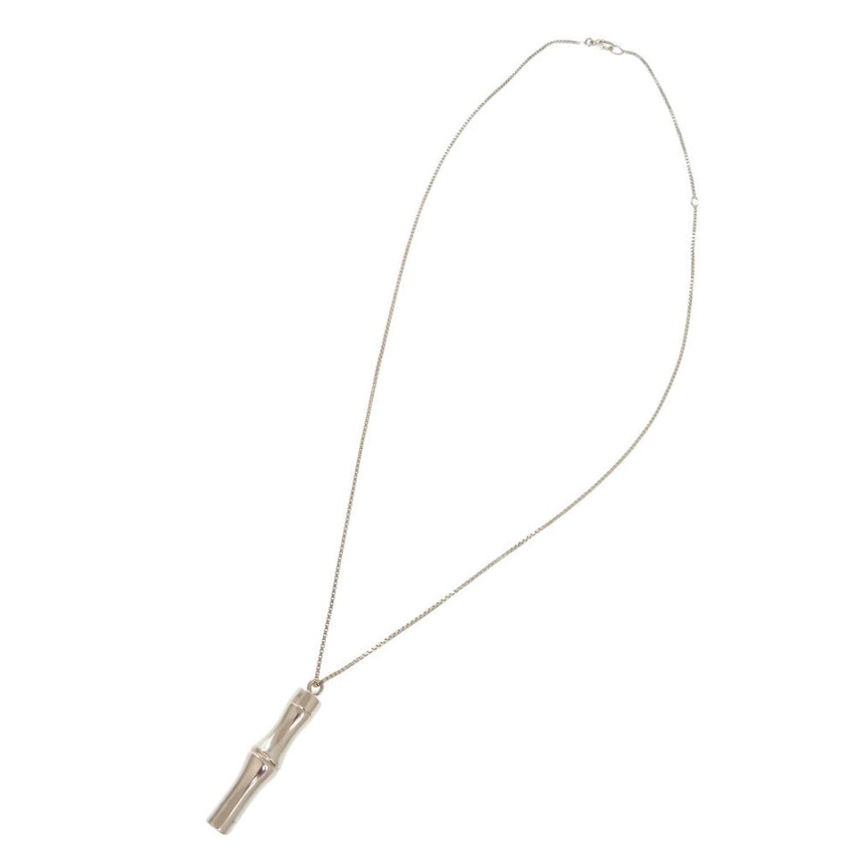 Gucci Necklace Silver925 Silver Bamboo Long Necklace Women