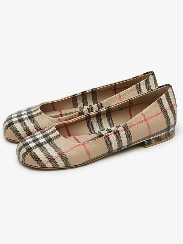 Luxury Burberry Vintage Check Ballerina Beige