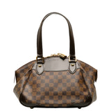 Louis Vuitton Verona PM Handbag Brown PVC Leather Louis Vuitton