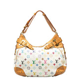Louis Vuitton Monogram Multicolor Shoulder Bag PVC/Leather Bronze White Ladies Bike