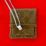 Gucci Necklace Silver925 Silver Cut Out G Ring Necklace