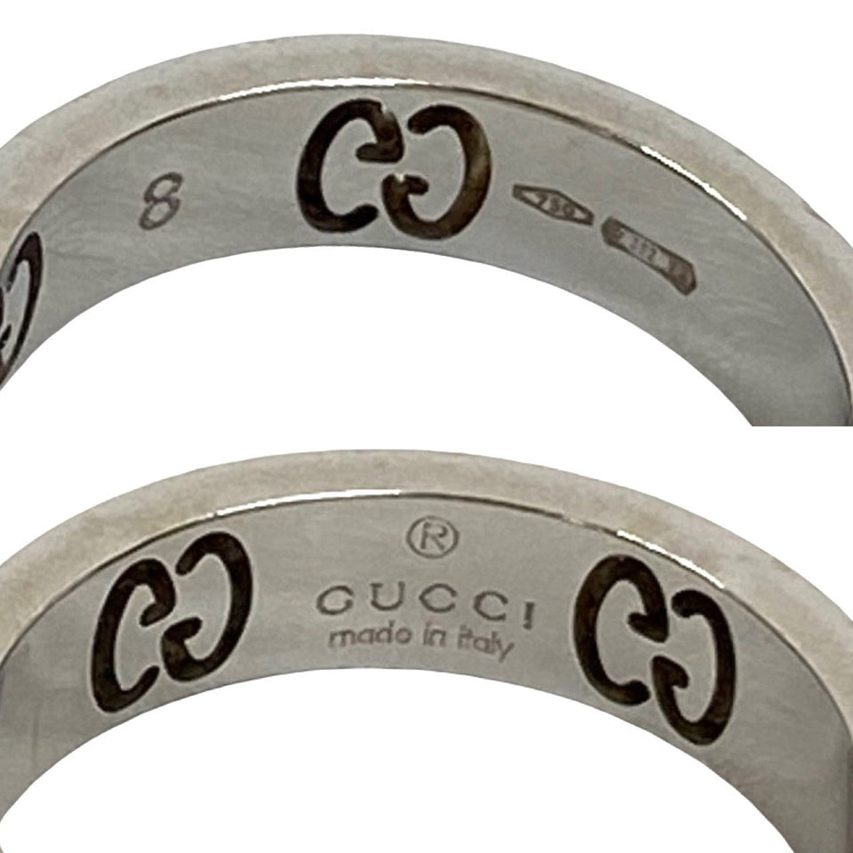 Gucci Ring K18 white gold Silver Icon Stardust Ring