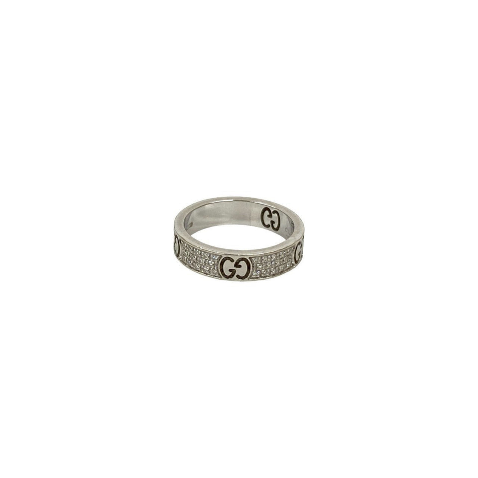 Gucci Ring K18 white gold Silver Icon Stardust Ring
