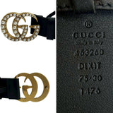 Gucci belt leather black