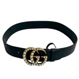 Gucci belt leather black