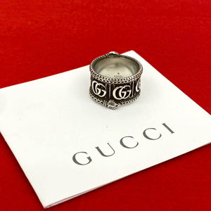 Gucci Ring Silver925 Silver Snake Double G Ring 19