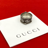 Gucci Ring Silver925 Silver Snake Double G Ring 19
