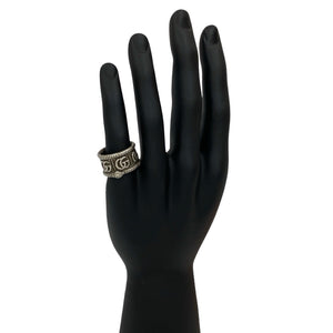 Gucci Ring Silver925 Silver Snake Double G Ring 19