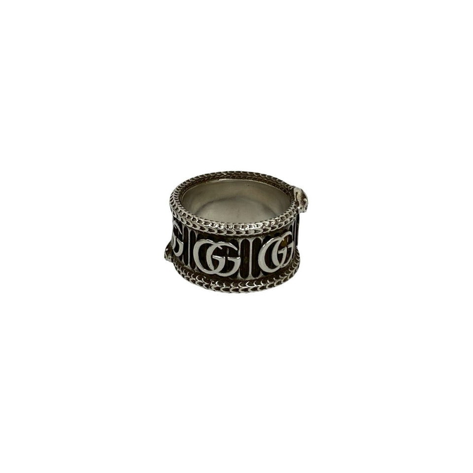 Gucci Ring Silver925 Silver Snake Double G Ring 19