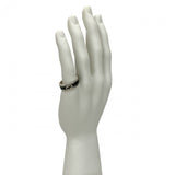 Gucci Ring Silver925 Silver Interlocking G black enamel ring