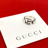 Gucci Ring Silver925 Silver Arabesque Double G Ring 17