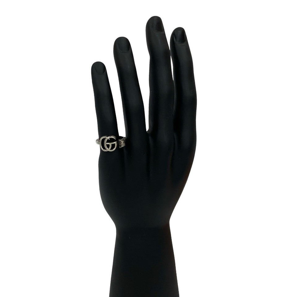 Gucci Ring Silver925 Silver Arabesque Double G Ring 17