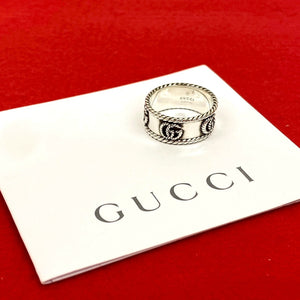 Gucci Ring Silver925 Silver Double G ring 20