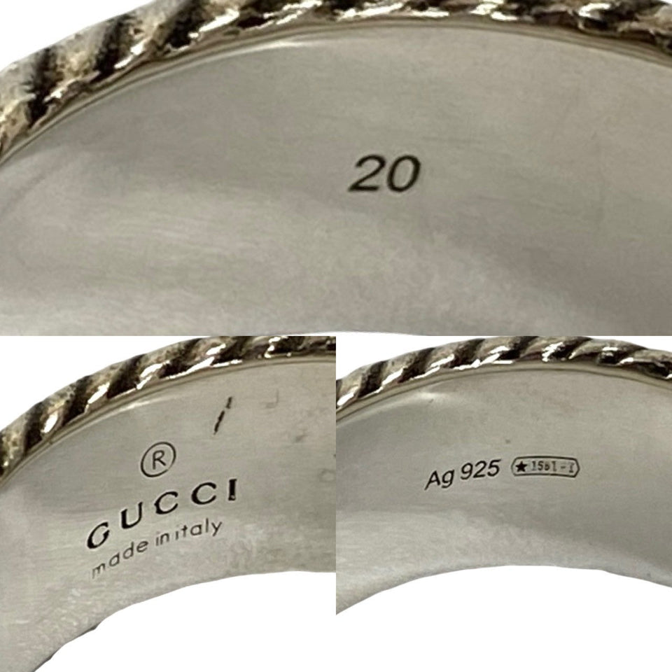 Gucci Ring Silver925 Silver Double G ring 20