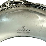 Gucci Ring Silver925 Silver Interlocking Double G Snake Ring