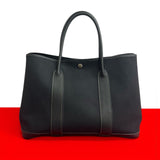Hermes Tote Bag Towar Officier black Garden party PM