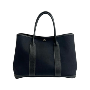 Hermes Tote Bag Towar Officier black Garden party PM