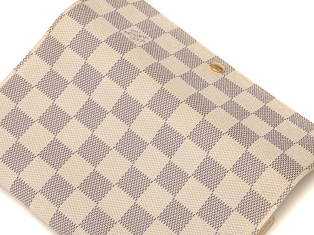 Louis Vuitton Damier Azur Portefeuille Sarah Long Wallet